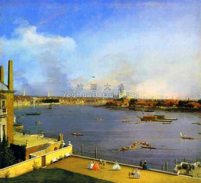 London, The Thames and the City of London - 卡纳莱托